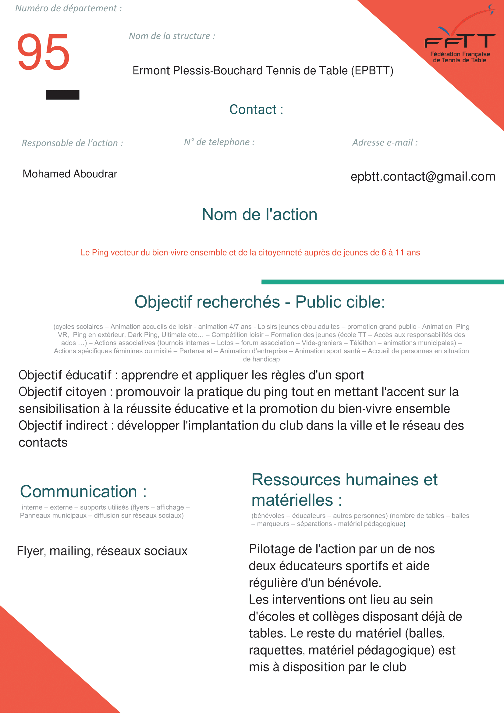 Ermont Plessis Bouchard TT- Valeurs citoyennes en milieu scolaire-1