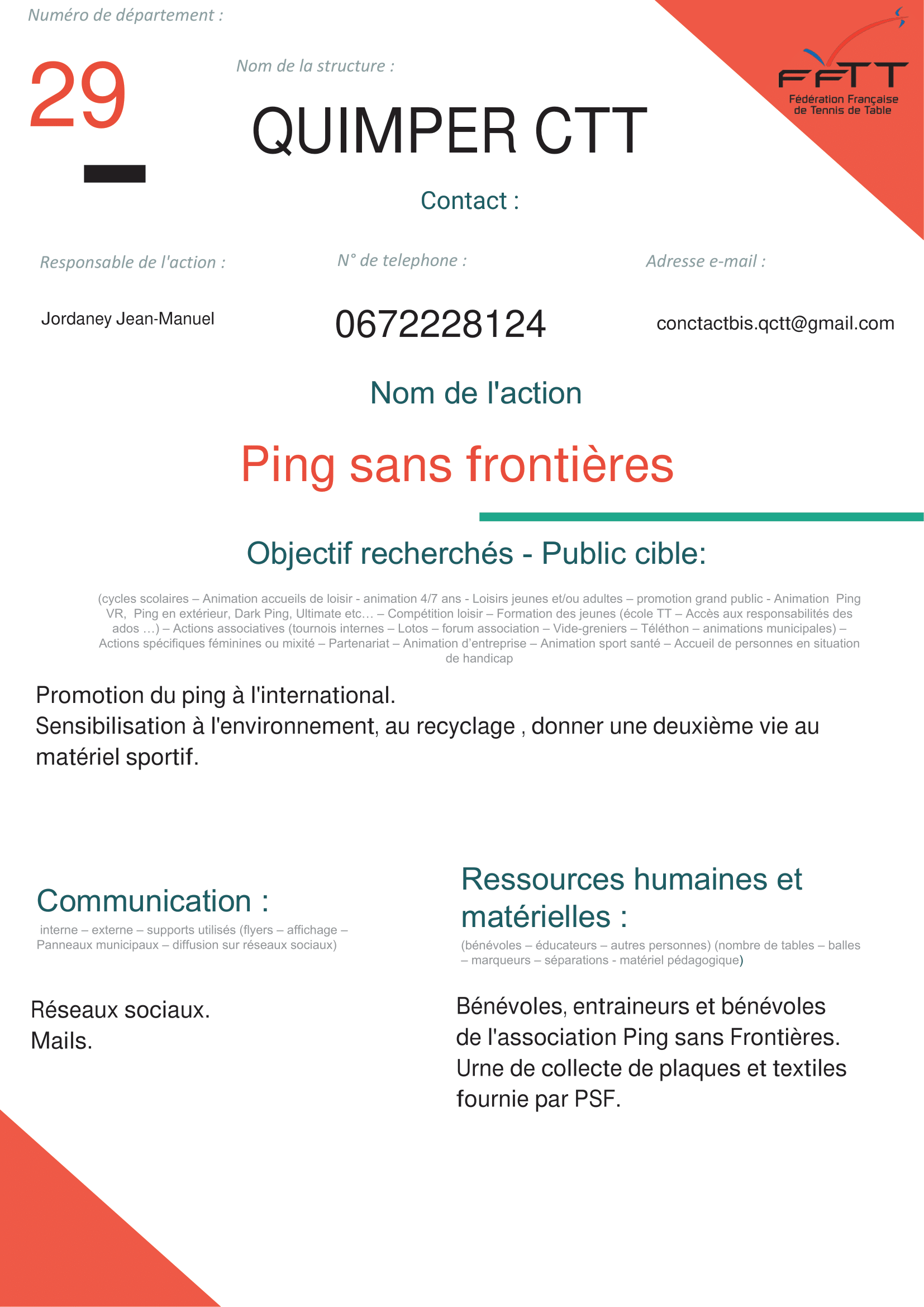 Quimper CTT - ping sans frontières DD-1