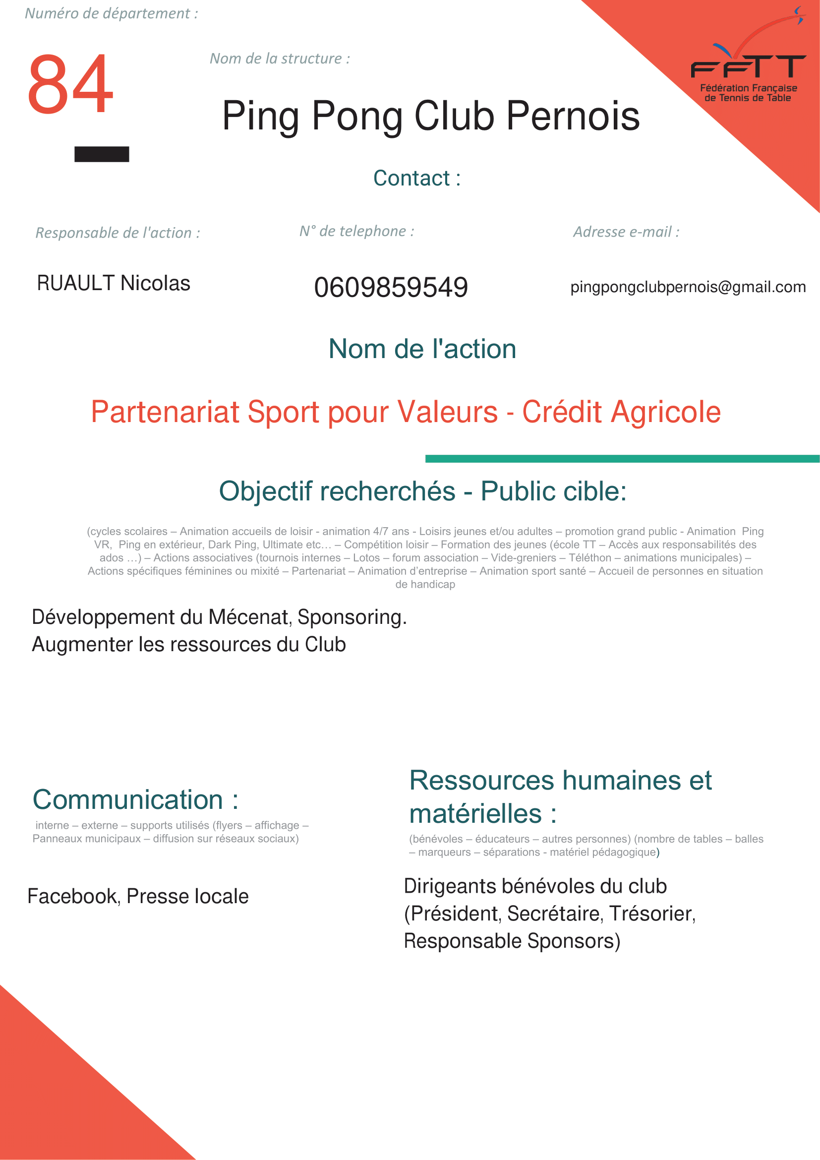 PPC PERNOIS - partenariat CA-1