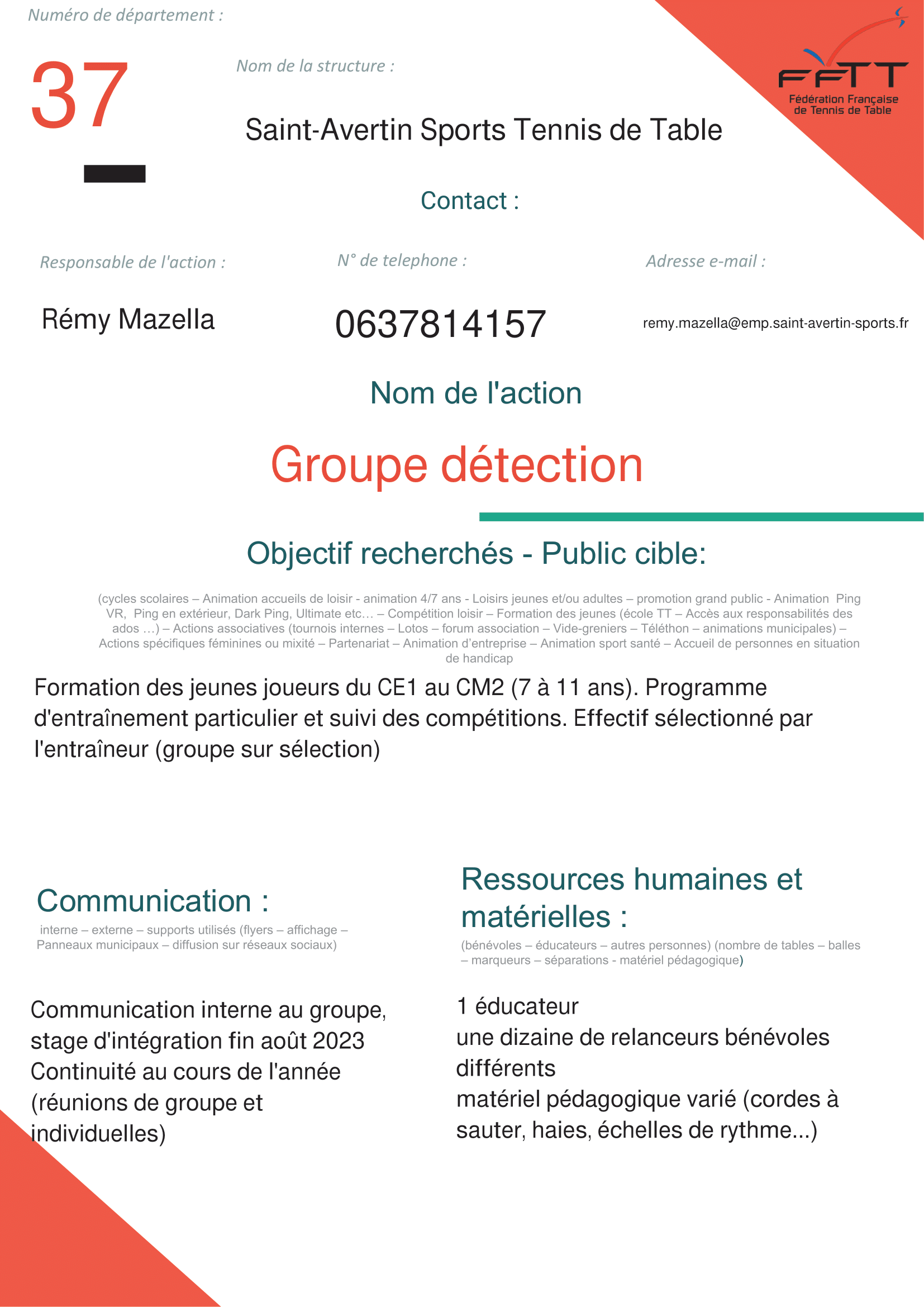 St Avertin Sport - Groupe détection-1