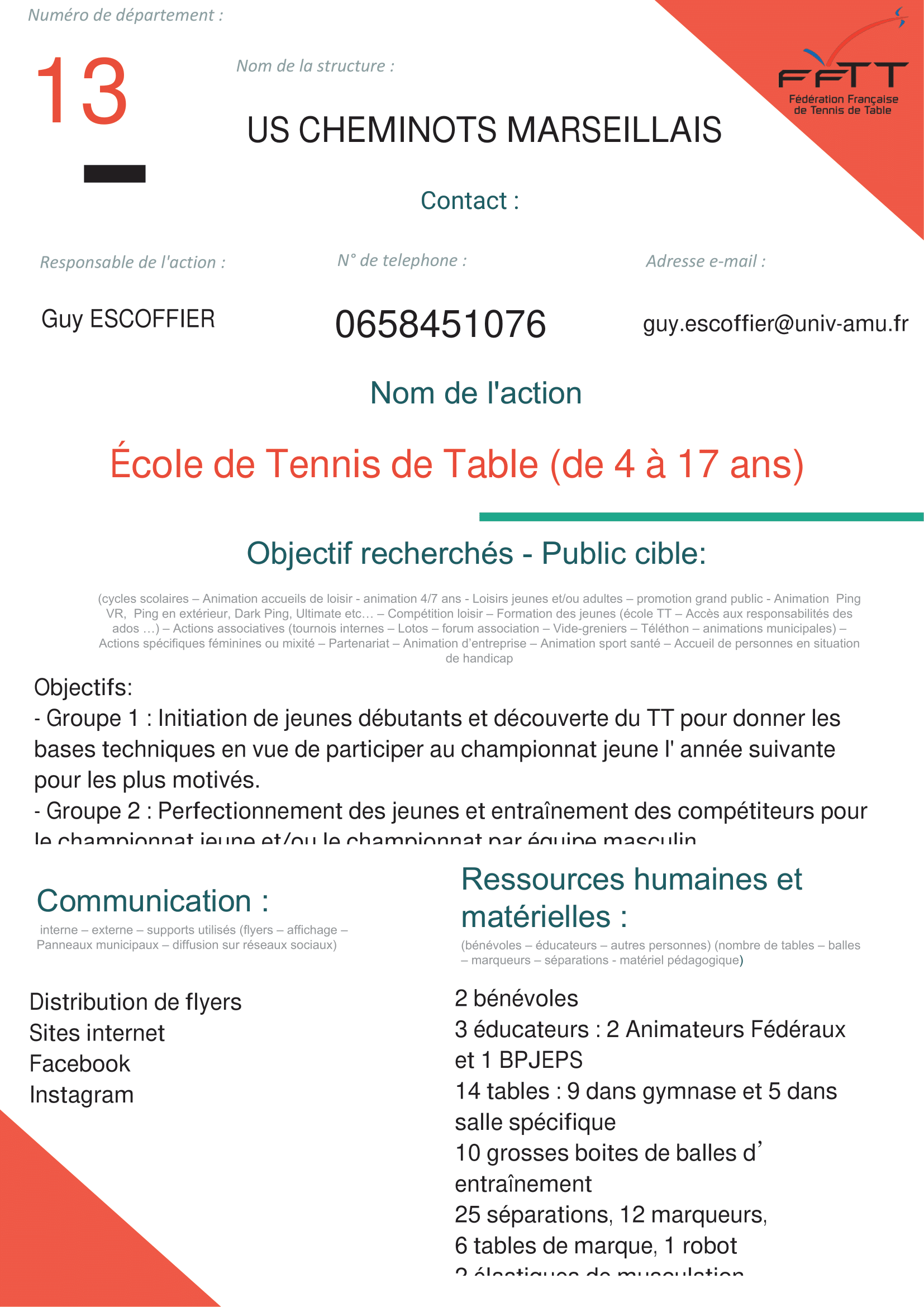 USC Marseille TT - Ecole TT 4 à 17 ans-1