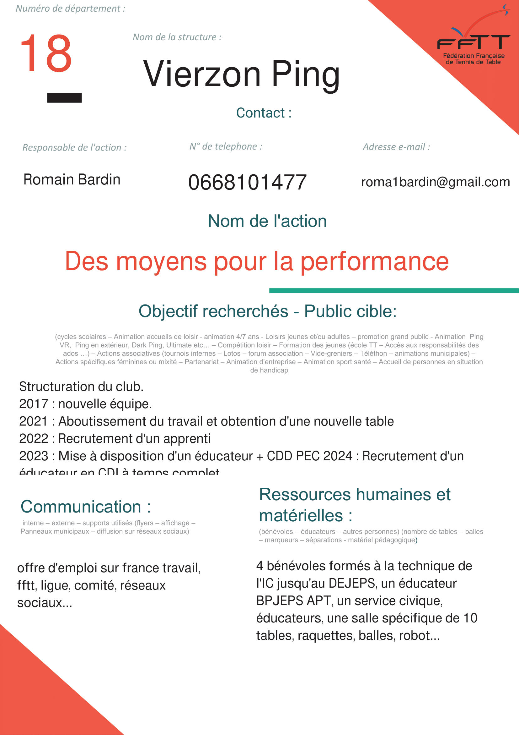 Vierzon Ping - Structuration encadrement jeunes perf-1