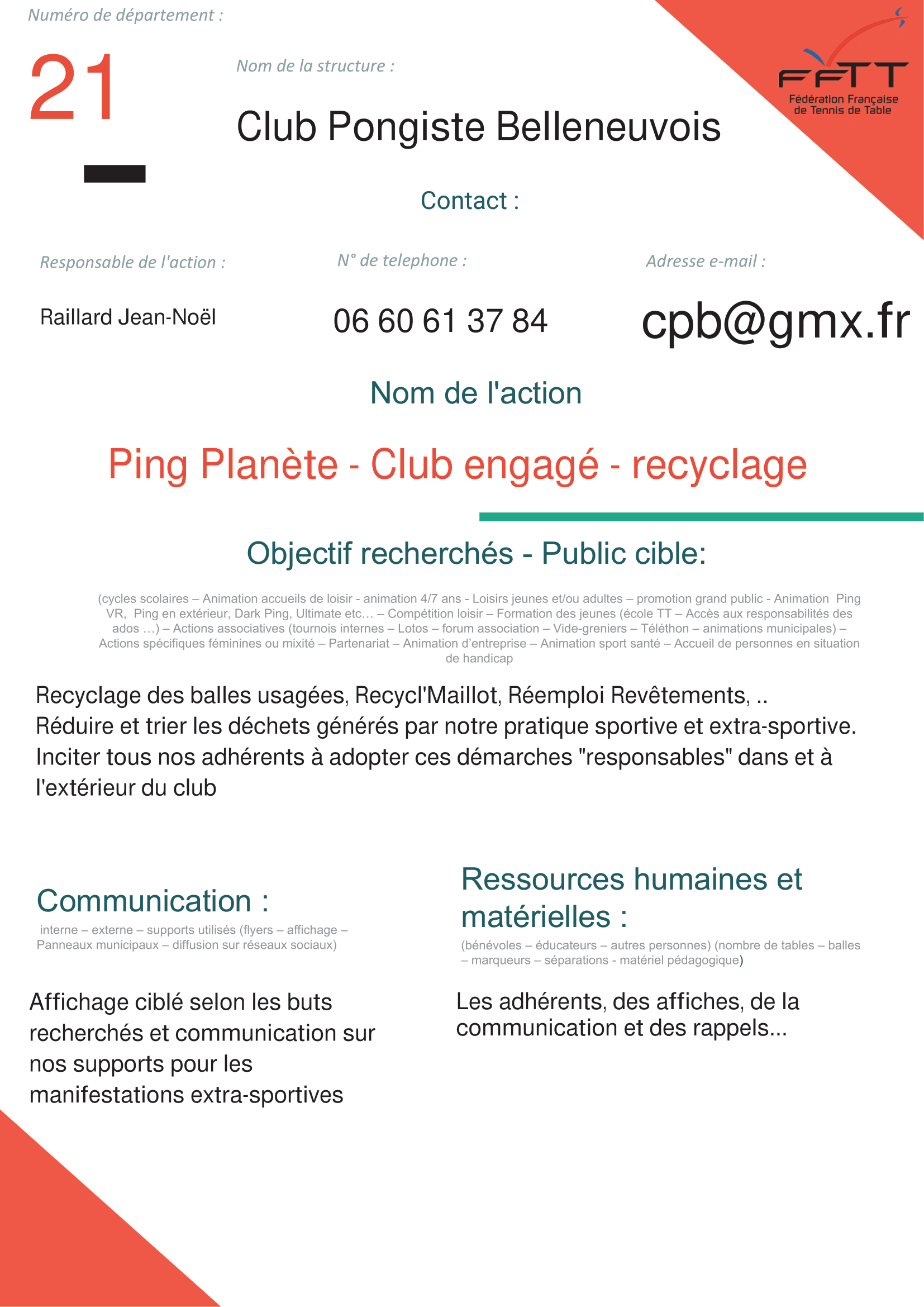 CP BELLENEUVOIS - Recyclage-1