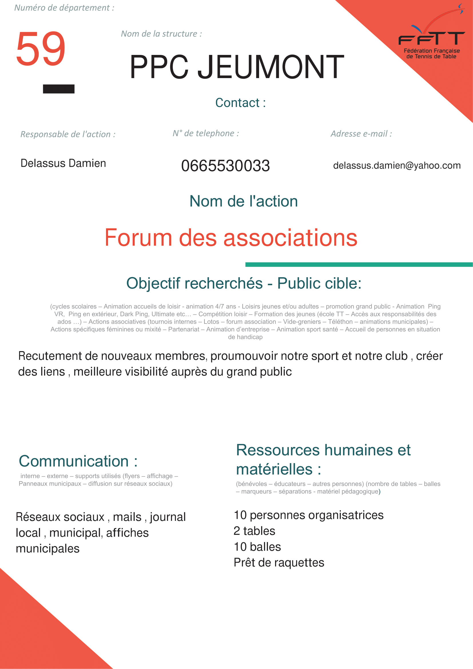 PPC JEUMONT - Forum des associations-1