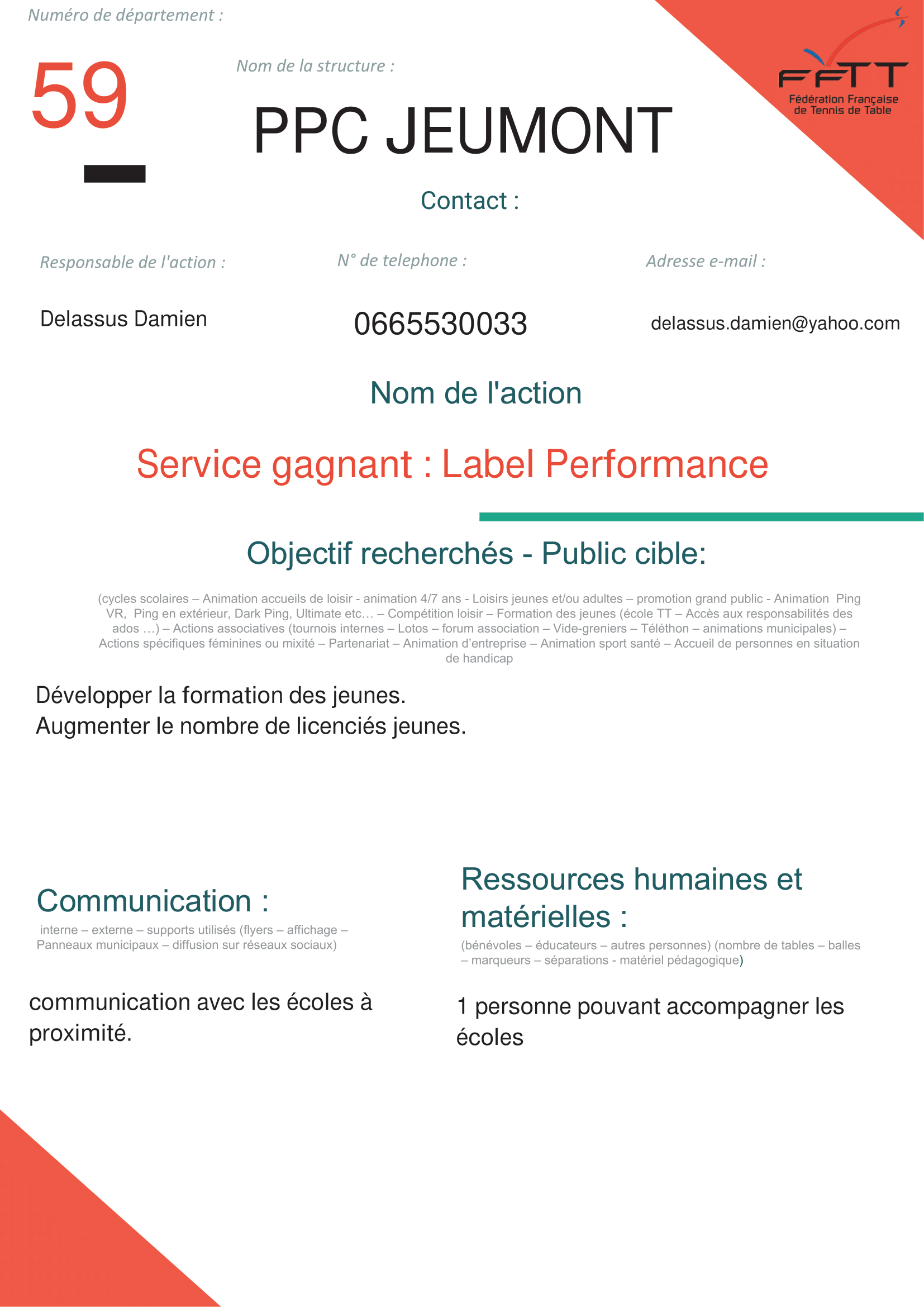 PPC JEUMONT - Service gagnant-1