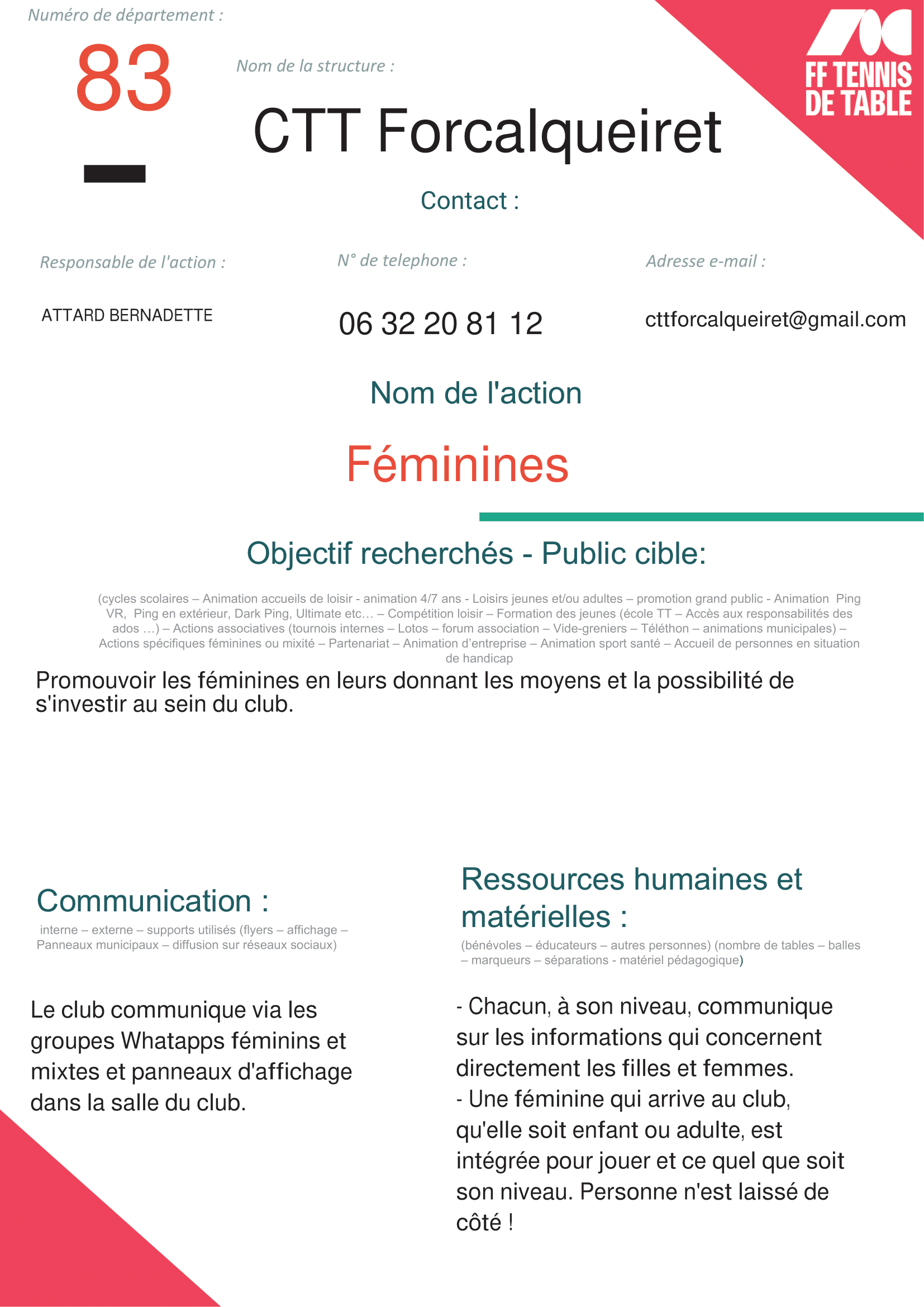 CTT Forcalqueiret - Féminines-1