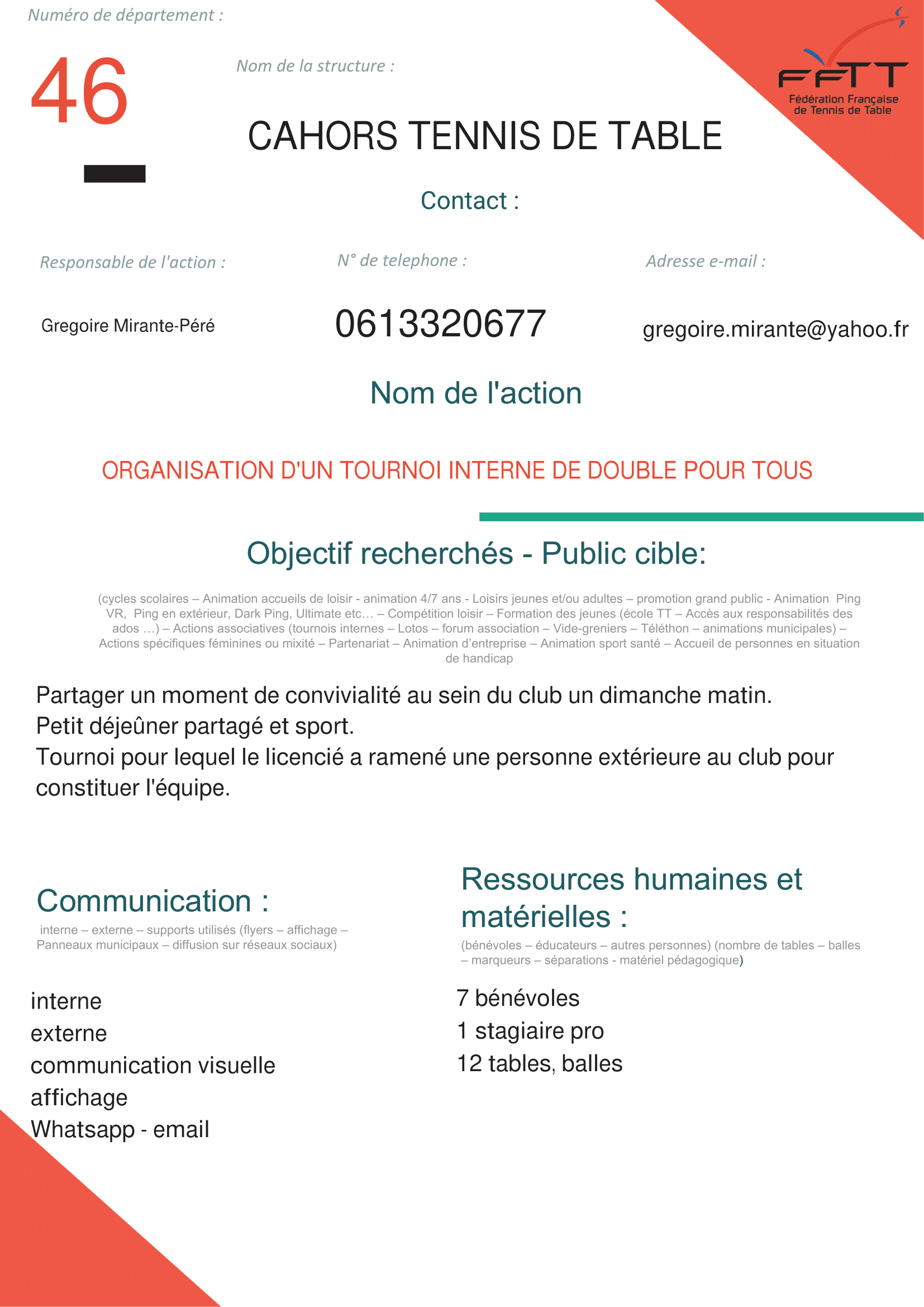 Cahors TT - Tournoi double interne + invités-1