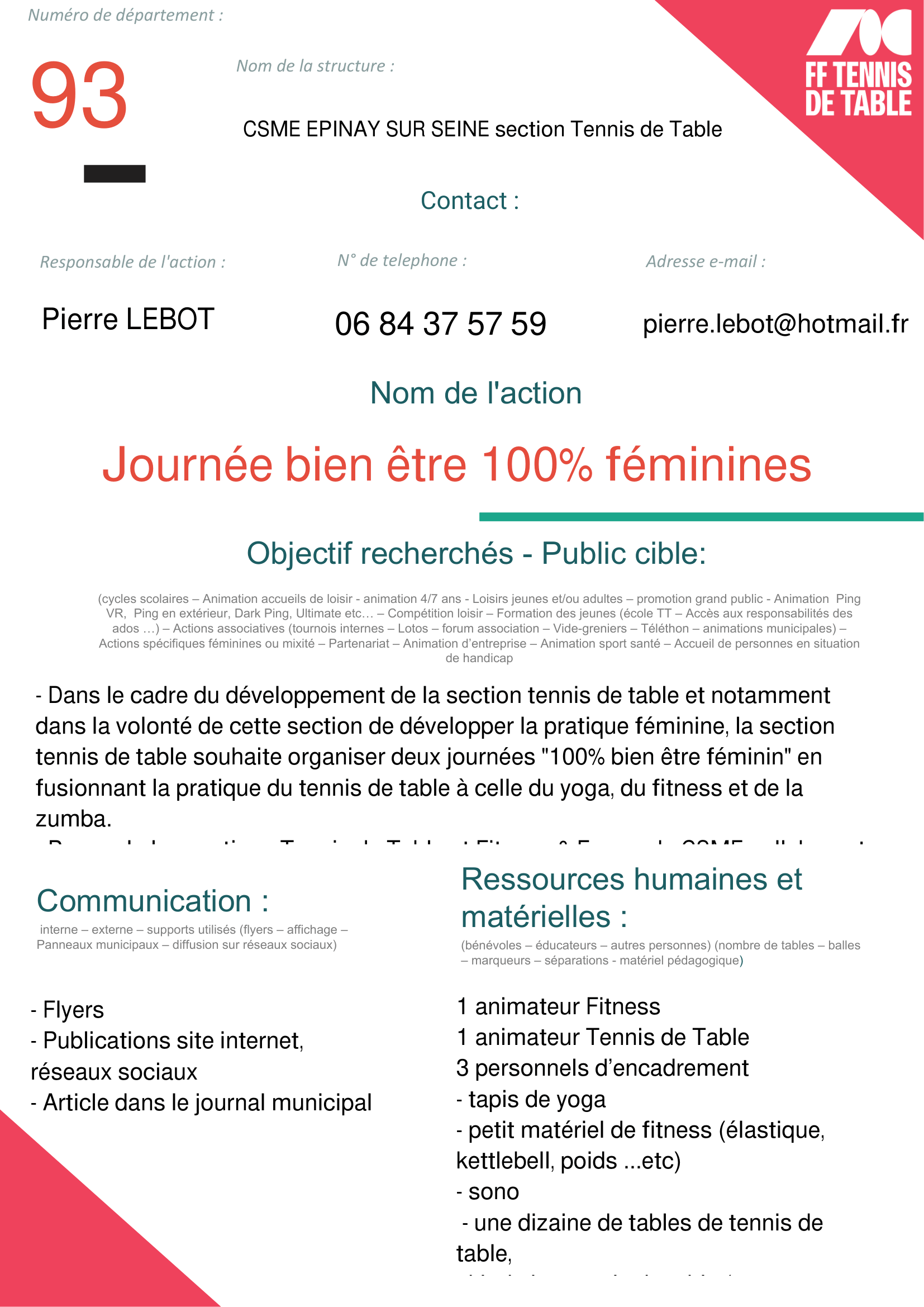 2 Epinay - 100 féminines 2-1