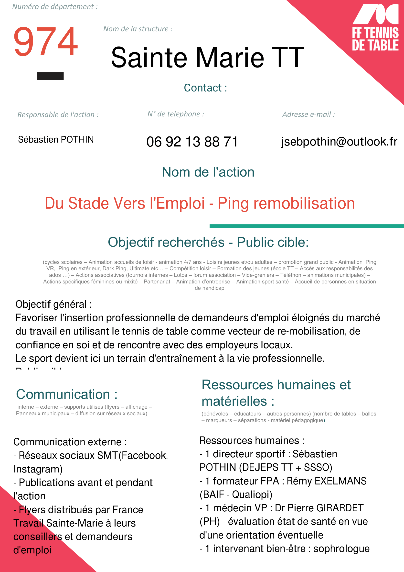 Super Sainte Marie - Remobilisation FT-1