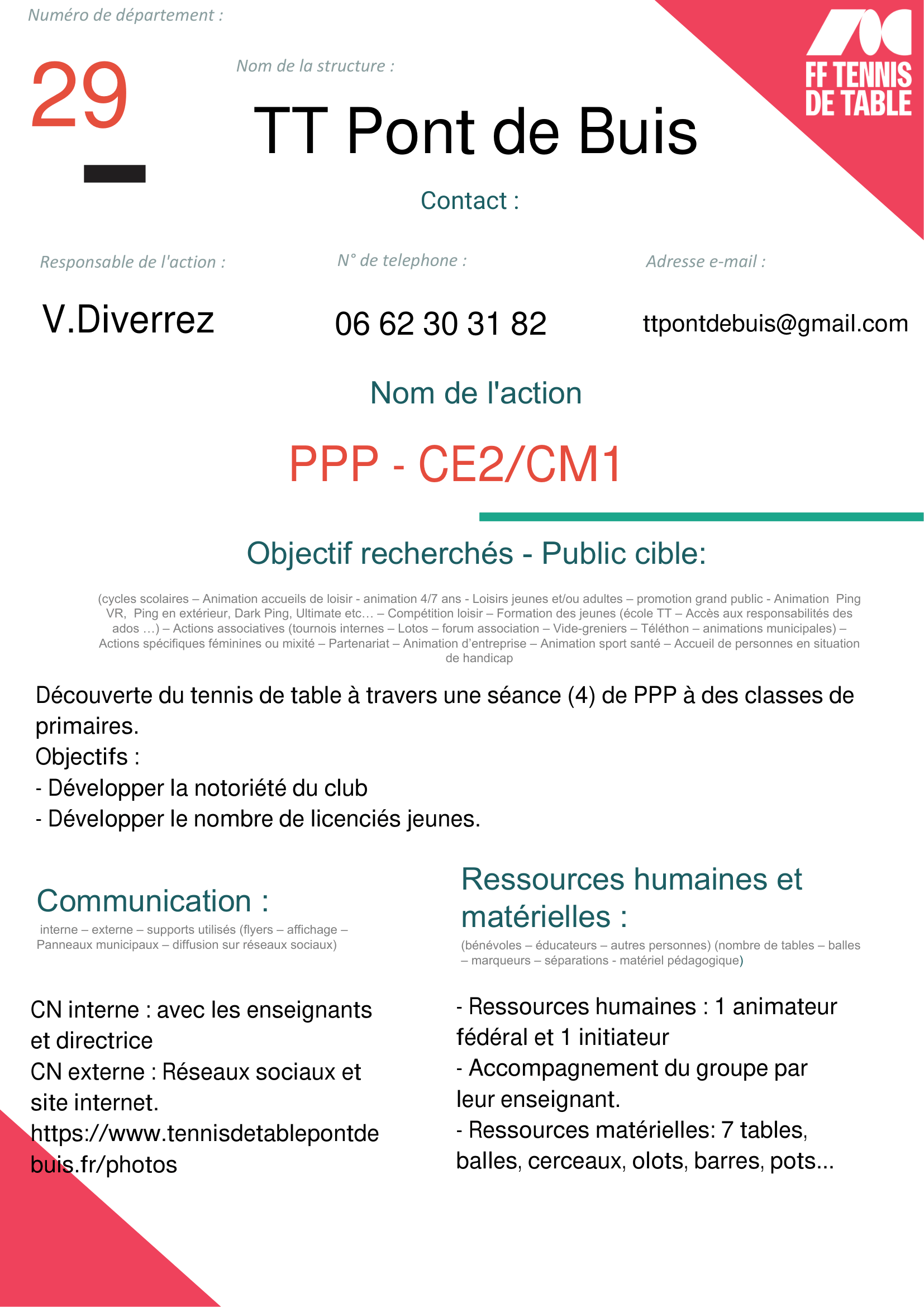TT Pont de Buis - PPP-1