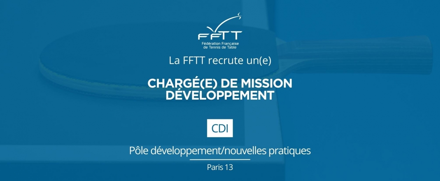 La FFTT recrute au service développement