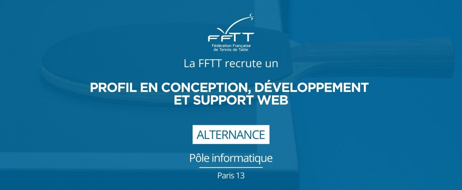 La FFTT recrute au service informatique 