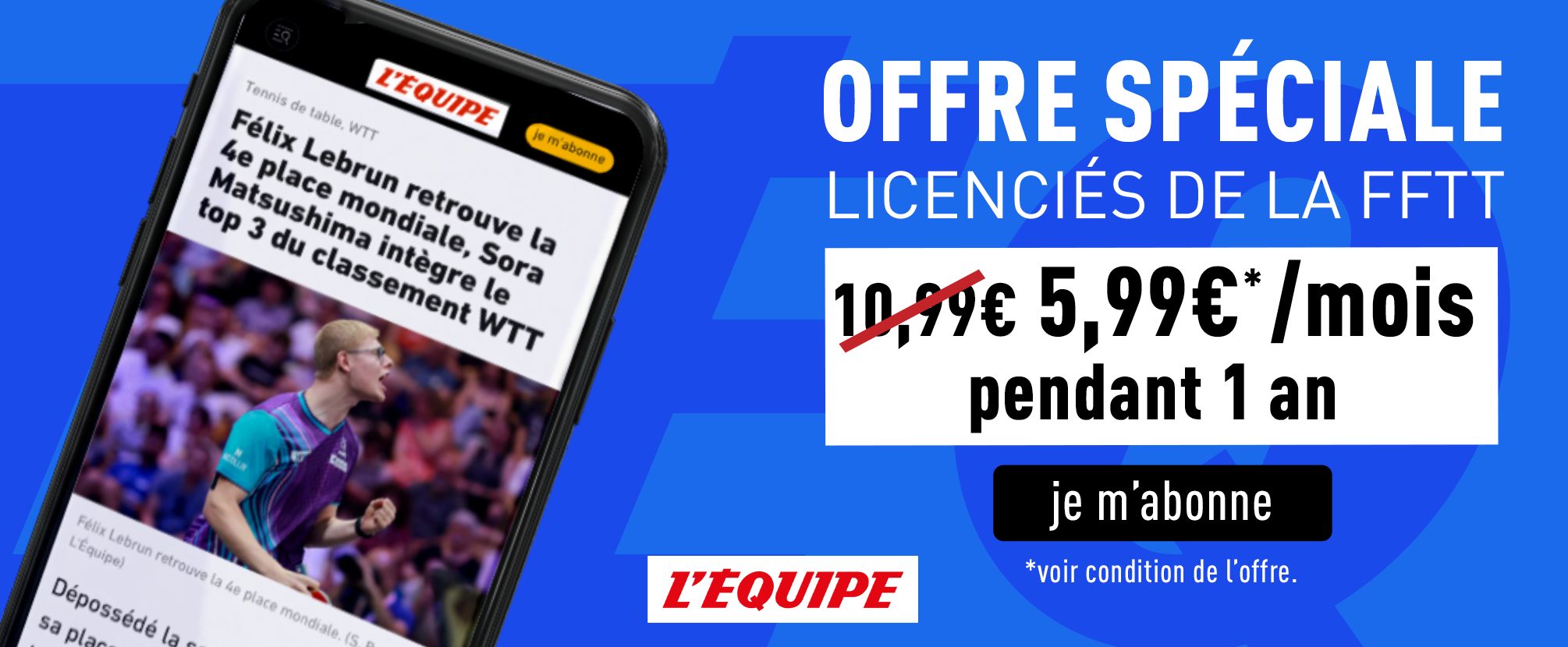 Offre promotionnelle L'Équipe 